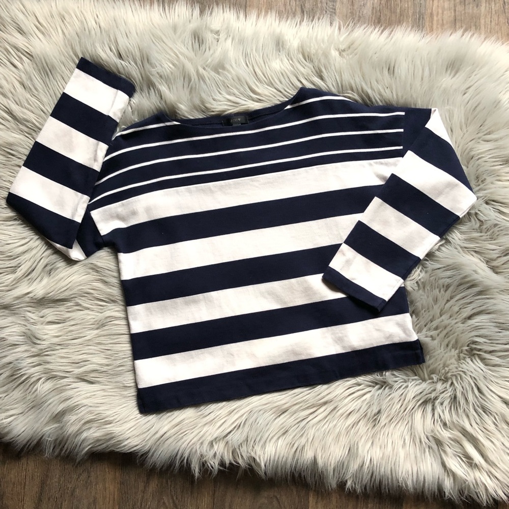 J. Crew Striped Dolman Top